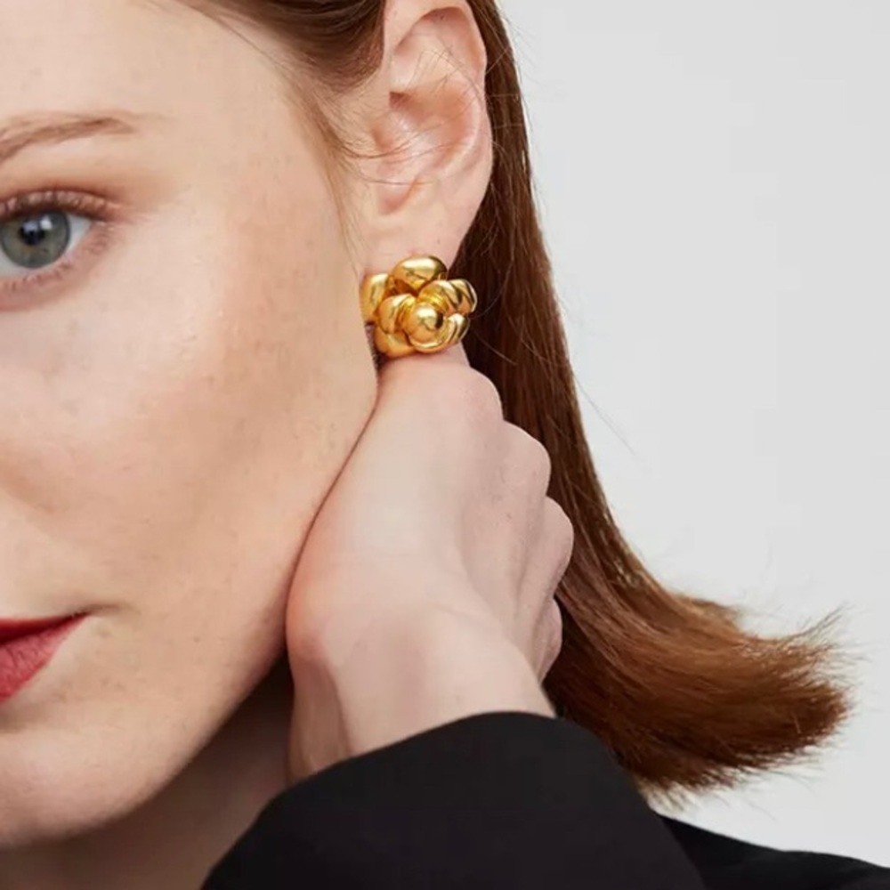 Gorgeous Retro Floral Earrings Accessories Jewelry
